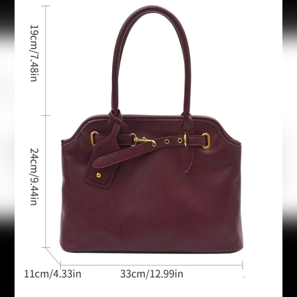 NWOT Autumn New Vintage Niche Design Handbag, High-Quality Commute - Picture 2 of 8